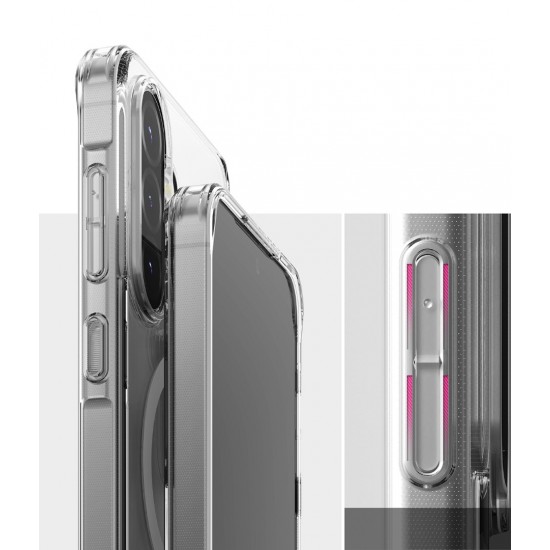 Θήκη Σιλικόνης Ringke Fusion Magnetic polycarbonate case with TPU frame for Samsung Galaxy A36 / A56 5G Clear (FMG1041R52)