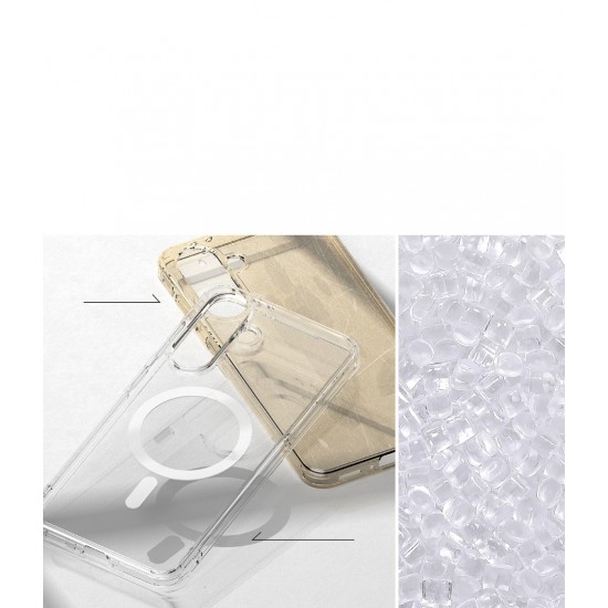 Θήκη Σιλικόνης Ringke Fusion Magnetic polycarbonate case with TPU frame for Samsung Galaxy A36 / A56 5G Clear (FMG1041R52)
