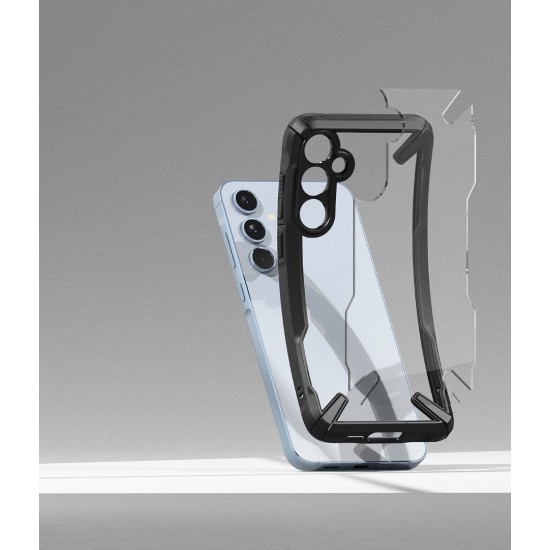 Θήκη Σιλικόνης Ringke Fusion X durable PC Case with TPU Bumper for Samsung Galaxy A55 black (FX810E55)