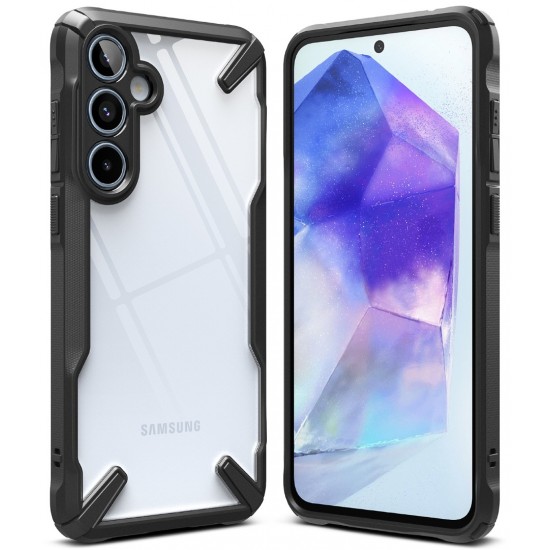 Θήκη Σιλικόνης Ringke Fusion X durable PC Case with TPU Bumper for Samsung Galaxy A55 black (FX810E55)