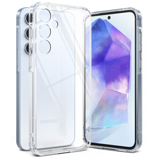 Θήκη Σιλικόνης Ringke Fusion polycarbonate case with TPU frame for Samsung Galaxy A55 Clear (F809E52) Θήκη Σιλικόνης Ringke Fusion polycarbonate case with TPU frame for Samsung Galaxy A55 Clear (F809E52)