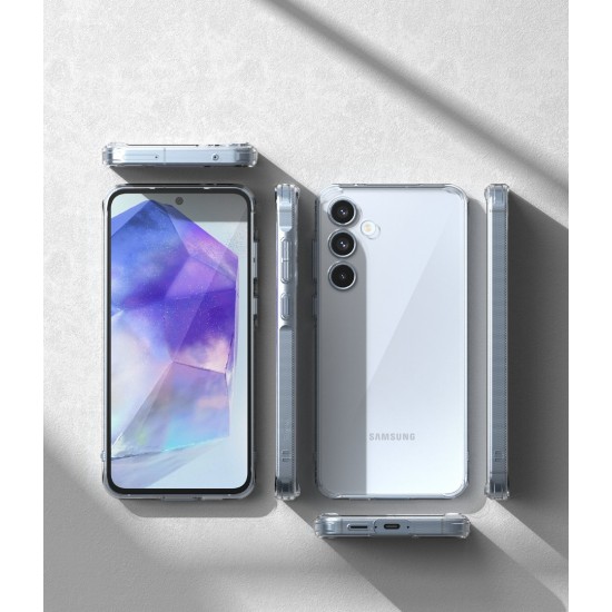 Θήκη Σιλικόνης Ringke Fusion polycarbonate case with TPU frame for Samsung Galaxy A55 Clear (F809E52) Θήκη Σιλικόνης Ringke Fusion polycarbonate case with TPU frame for Samsung Galaxy A55 Clear (F809E52)