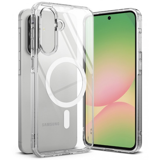 Θήκη Σιλικόνης Ringke Fusion Magnetic polycarbonate case with TPU frame for Samsung Galaxy A36 / A56 5G Clear (FMG1041R52)
