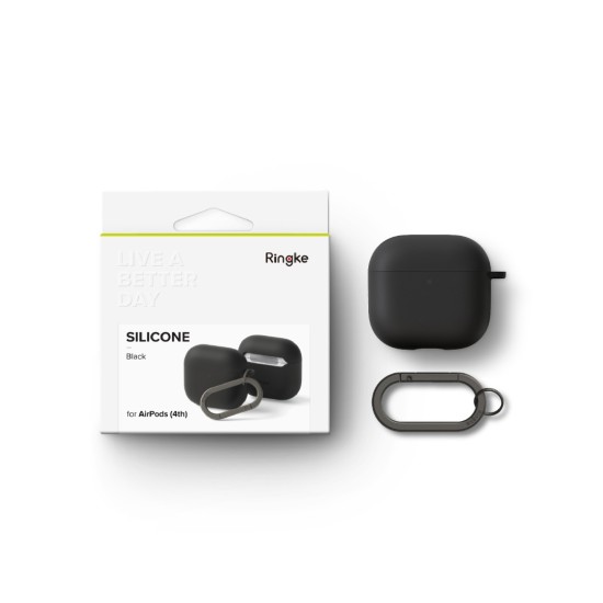 Θήκη Ringke Silicone Case Protector for AirPods 4 Black (EC971001RS) Θήκη Ringke Silicone Case Protector for AirPods 4 Black (EC971001RS)