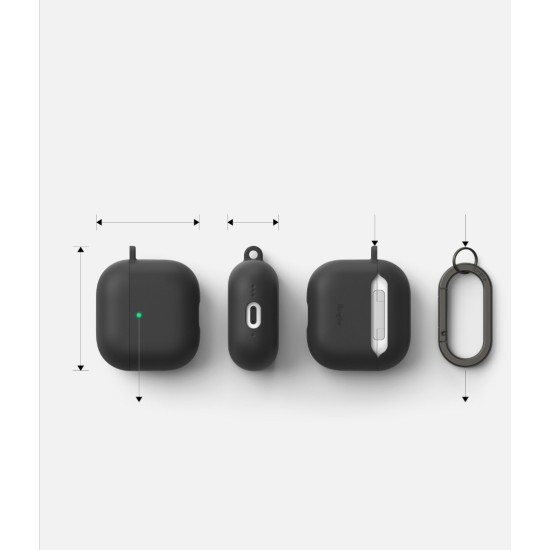 Θήκη Ringke Silicone Case Protector for AirPods 4 Black (EC971001RS) Θήκη Ringke Silicone Case Protector for AirPods 4 Black (EC971001RS)