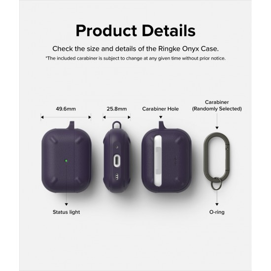 Θήκη Ringke Onyx Case Protector for AirPods Pro (2nd) black (EC676001RS) Θήκη Ringke Onyx Case Protector for AirPods Pro (2nd) black (EC676001RS)