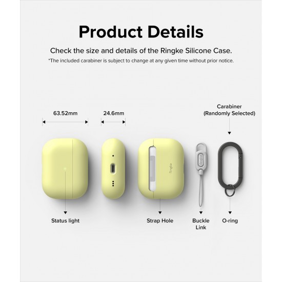 Θήκη Ringke Silicone Case Protector for AirPods Pro (2nd) Mellow Yellow (EC678S3RS)