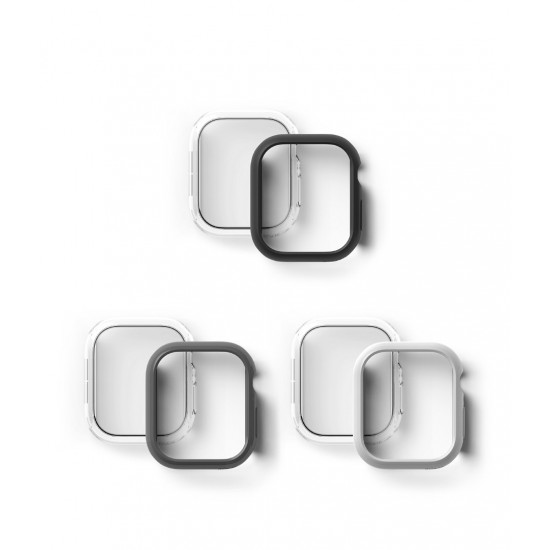 Θήκη polycarbonate Ringke Case For Apple Watch 10 (46mm) Slim 1+1 Clear(1P) + Matte Black(1P) (S941002RS)