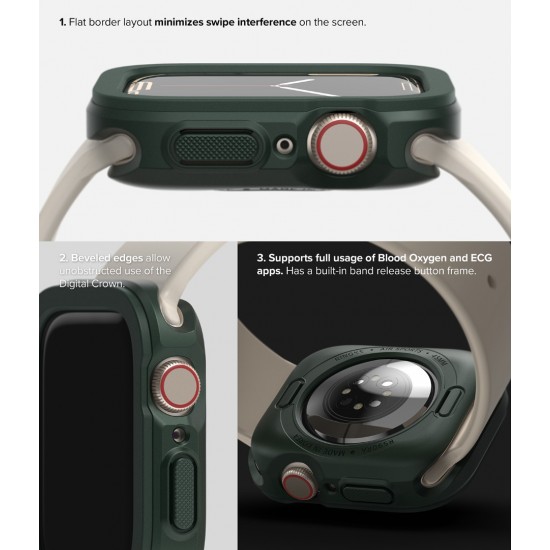 Θήκη Σιλικόνης Ringke Case Air Sports Apple Watch Series 7 (45mm) / 6 / SE / 5 / 4 (44mm) Warm Gray