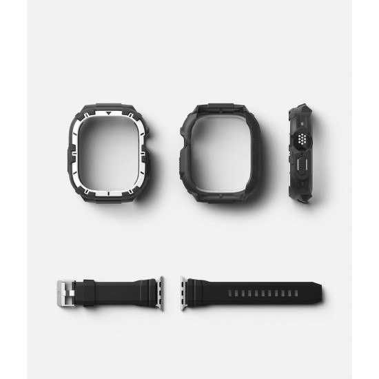Θήκη + Λουράκι Apple Watch Ultra 2 / 1 Case + Band | Fusion-X Guard White (FXG68212RS)