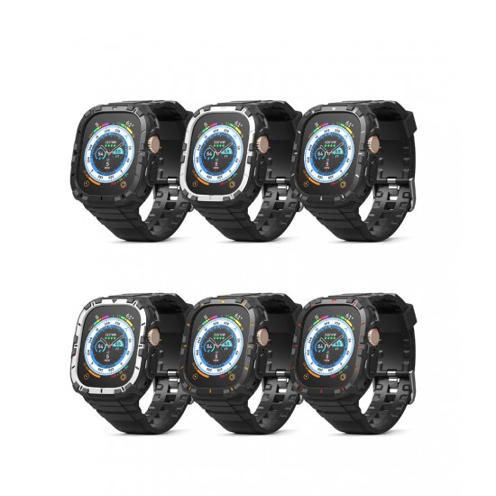 Θήκη + Λουράκι Apple Watch Ultra 2 / 1 Case + Band | Fusion-X Guard White (FXG68212RS)