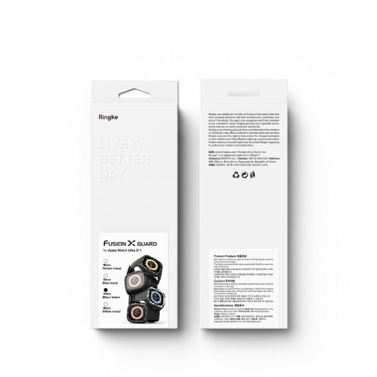 Θήκη + Λουράκι Apple Watch Ultra 2 / 1 Case + Band | Fusion-X Guard White (FXG68212RS)