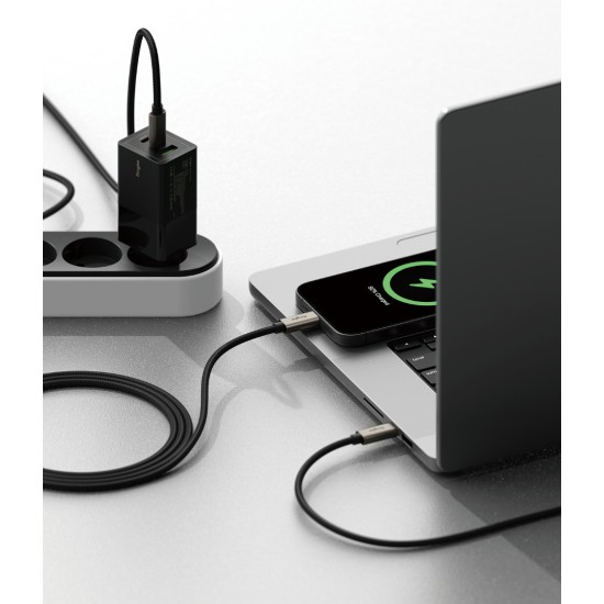 Καλώδιο Ringke Fast Charging Cable USB 3.2 Gen 2x2 USB-C 2m Black (CB806S02RS) Καλώδιο Ringke Fast Charging Cable USB 3.2 Gen 2x2 USB-C 2m Black (CB806S02RS)