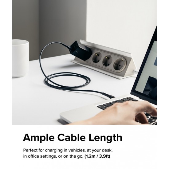 Καλώδιο Ringke Fast Charging Pastel Cable - C Type - C Type 1.2m Black (CB60174RS) Καλώδιο Ringke Fast Charging Pastel Cable - C Type - C Type 1.2m Black (CB60174RS)