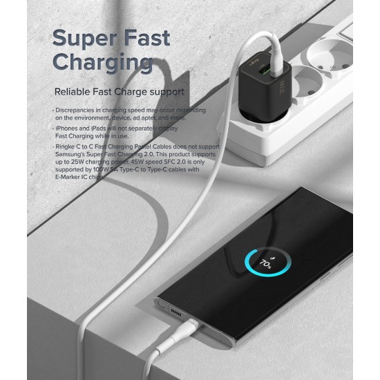 Καλώδιο Ringke Fast Charging Pastel Cable C Type - C Type 2m White (CB60204RS) Καλώδιο Ringke Fast Charging Pastel Cable C Type - C Type 2m White (CB60204RS)