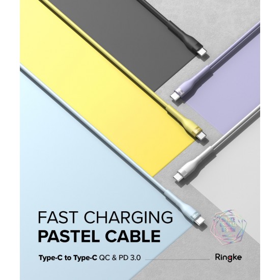 Καλώδιο Ringke Fast Charging Pastel Cable C Type - C Type 2m Yellow (CB60211RS) Καλώδιο Ringke Fast Charging Pastel Cable C Type - C Type 2m Yellow (CB60211RS)