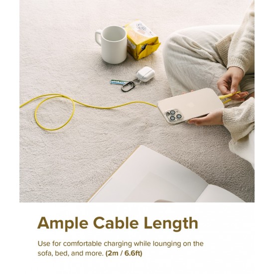 Καλώδιο Ringke Fast Charging Pastel Cable C Type - C Type 2m Yellow (CB60211RS) Καλώδιο Ringke Fast Charging Pastel Cable C Type - C Type 2m Yellow (CB60211RS)
