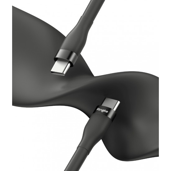 Καλώδιο Ringke Fast Charging Pastel Cable - C Type - C Type 1.2m Black (CB60174RS) Καλώδιο Ringke Fast Charging Pastel Cable - C Type - C Type 1.2m Black (CB60174RS)