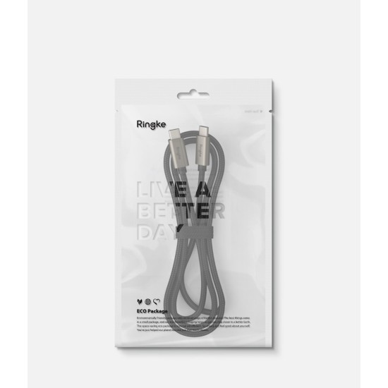 Καλώδιο Ringke Fast Charging Cable USB 3.2 Gen 2x2 USB-C 2m Black (CB806S02RS)