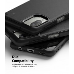 Θήκη Σιλικόνης Ringke Onyx Durable TPU Cover for Samsung Galaxy A12 / A02 Black