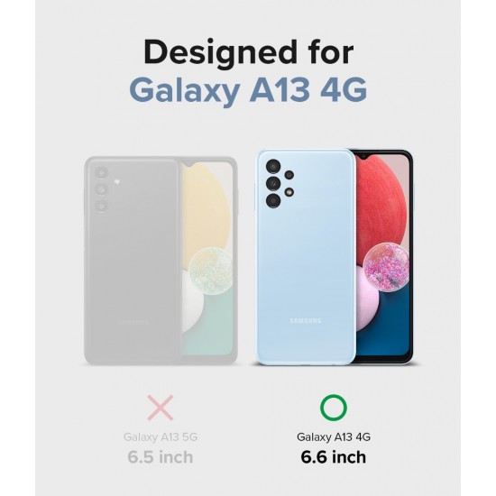 Θήκη Σιλικόνης Ringke Fusion TPU case with frame for Samsung Galaxy A13 4G Matte Clear Θήκη Σιλικόνης Ringke Fusion TPU case with frame for Samsung Galaxy A13 4G Matte Clear