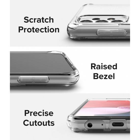 Θήκη Σιλικόνης Ringke Fusion TPU case with frame for Samsung Galaxy A13 4G Matte Clear Θήκη Σιλικόνης Ringke Fusion TPU case with frame for Samsung Galaxy A13 4G Matte Clear