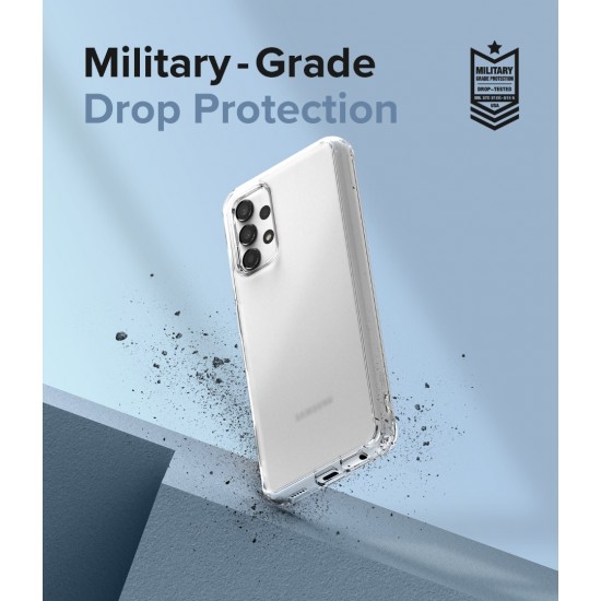 Θήκη Σιλικόνης Ringke Fusion TPU case with frame for Samsung Galaxy A13 4G Matte Clear Θήκη Σιλικόνης Ringke Fusion TPU case with frame for Samsung Galaxy A13 4G Matte Clear