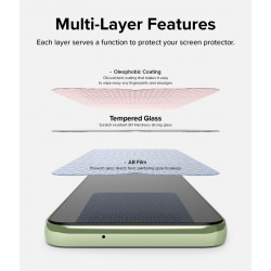 Γυαλί Προστασίας Ringke Invisible Defender ID Full Cover Tempered Glass Tough Screen Protector for Samsung Galaxy A14 / A14 5G jig Package 2 τεμάχια (G4as102)