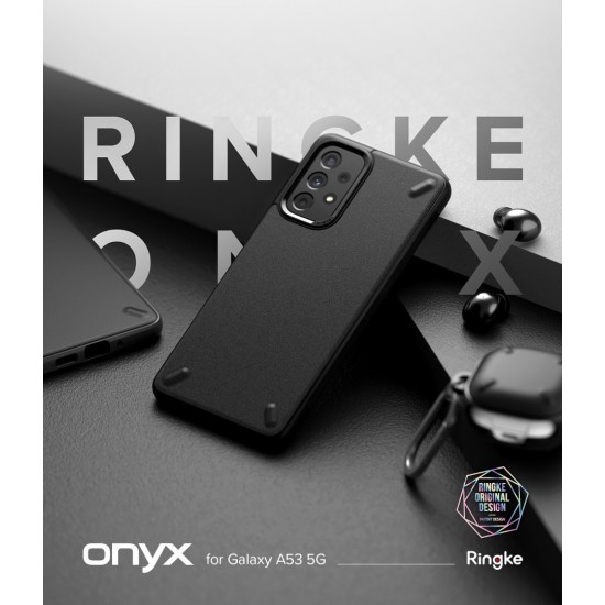 Θήκη Σιλικόνης Ringke Onyx Durable TPU Cover for Samsung Galaxy A53 5G Dark Grey (N608E64)
