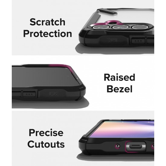 Θήκη Σιλικόνης Ringke Fusion X Case Armored Cover With Frame for Samsung Galaxy A54 5G  (FX703E55)  Black