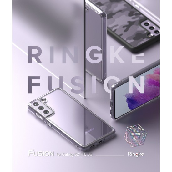	Θήκη Σιλικόνης Ringke Fusion TPU case with frame for Samsung Galaxy S21 FE transparent