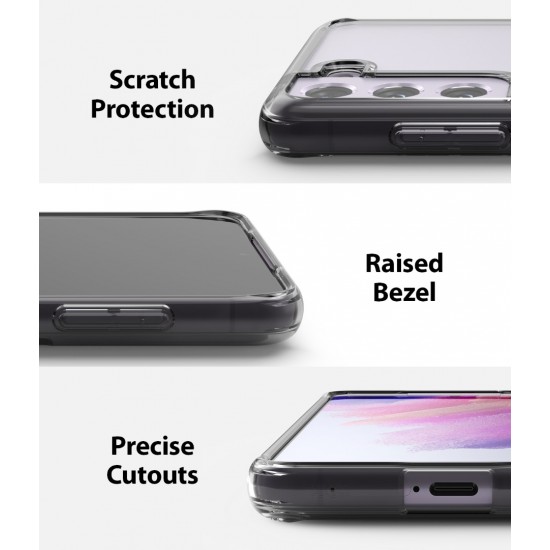 	Θήκη Σιλικόνης Ringke Fusion TPU case with frame for Samsung Galaxy S21 FE transparent