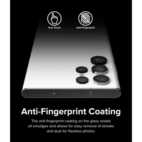 Γυαλί Προστασίας Κάμερας Ringke Camera Lens Frame Glass for Samsung Galaxy S22 Ultra (CM07419RS) Black