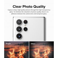 Γυαλί Προστασίας Κάμερας Ringke Camera Lens Frame Glass for Samsung Galaxy S22 Ultra (CM07419RS) Black