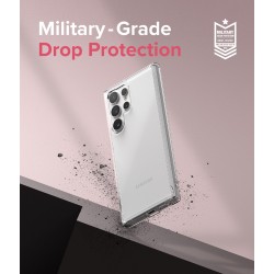 Θήκη Σιλικόνης Ringke Fusion TPU case with frame for Samsung Galaxy S22 Ultra transparent
