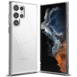 Θήκη Σιλικόνης Ringke Fusion TPU case with frame for Samsung Galaxy S22 Ultra transparent