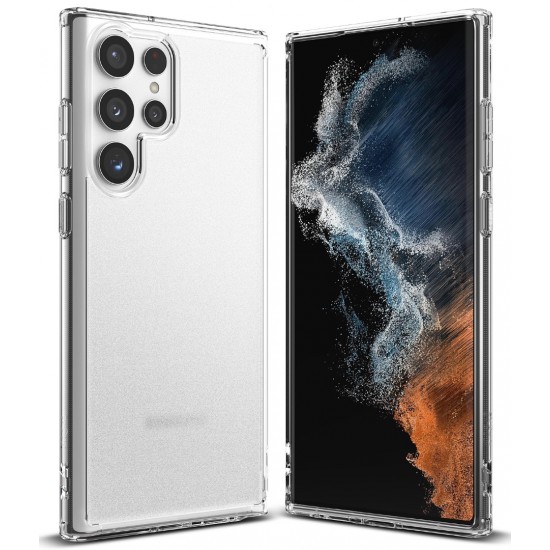 Θήκη Σιλικόνης Ringke Fusion TPU case with frame for Samsung Galaxy S22 Ultra transparent