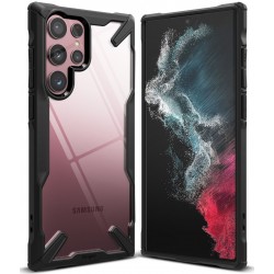Θήκη Σιλικόνης Ringke Fusion X case armored cover with frame for Samsung Galaxy S22 Ultra black
