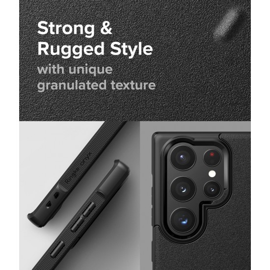 Θήκη Σιλικόνης Ringke Onyx Durable TPU Case Cover for Samsung Galaxy Galaxy S22 Ultra Black (N597E55)
