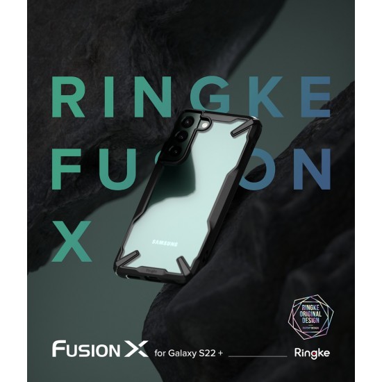 Θήκη Σιλικόνης Ringke Fusion X case armored cover with frame for Samsung Galaxy S22 Plus black Θήκη Σιλικόνης Ringke Fusion X case armored cover with frame for Samsung Galaxy S22 Plus black