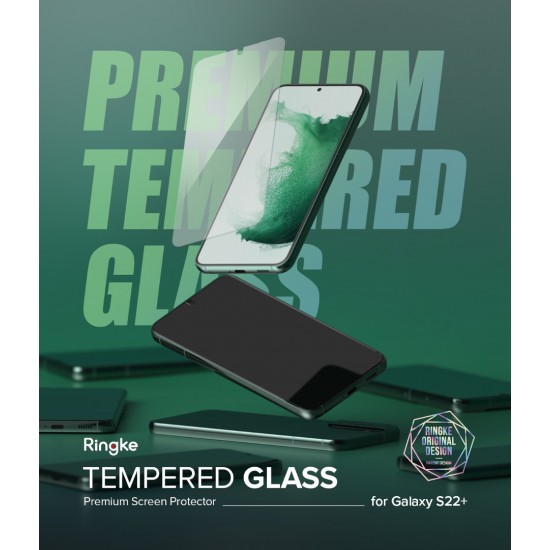 Γυαλί Προστασίας Ringke Invisible Defender ID Glass 2.5D 0.33mm Screen Protector  For Samsung Galaxy S22 Plus (1 + 1 Added Bonus Pack) (G6as073) 