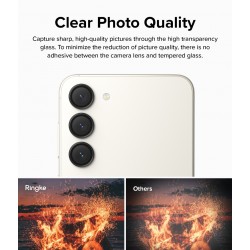 Γυαλί Προστασίας Κάμερας Ringke Camera Lens Frame Glass for Samsung Galaxy S23 / S23 Plus (CM01770RS) Black