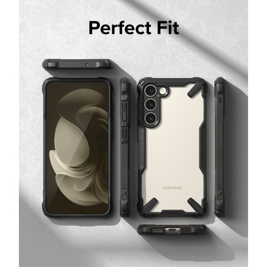 Θήκη Σιλικόνης Ringke Fusion X case armored cover with frame for Samsung Galaxy S23 Plus (FX691E55)  Black