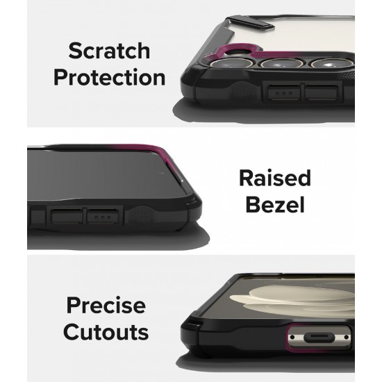 Θήκη Σιλικόνης Ringke Fusion X case armored cover with frame for Samsung Galaxy S23 Plus (FX691E55)  Black