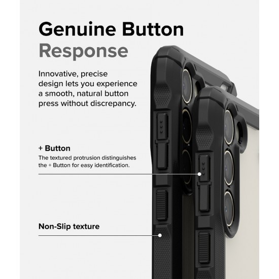 Θήκη Σιλικόνης Ringke Fusion X case armored cover with frame for Samsung Galaxy S23 Plus (FX691E55)  Black