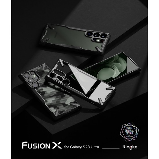Θήκη Σιλικόνης Ringke Fusion X case armored cover with frame for Samsung Galaxy S23 Ultra (FX694E55) Black Θήκη Σιλικόνης Ringke Fusion X case armored cover with frame for Samsung Galaxy S23 Ultra (FX694E55) Black