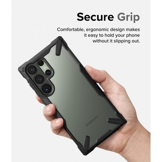 Θήκη Σιλικόνης Ringke Fusion X case armored cover with frame for Samsung Galaxy S23 Ultra (FX694E55) Black Θήκη Σιλικόνης Ringke Fusion X case armored cover with frame for Samsung Galaxy S23 Ultra (FX694E55) Black