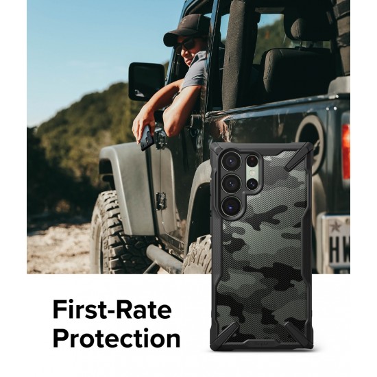Θήκη Σιλικόνης Ringke Fusion X case armored cover with frame for Samsung Galaxy S23 Ultra (FX694E55) Black Θήκη Σιλικόνης Ringke Fusion X case armored cover with frame for Samsung Galaxy S23 Ultra (FX694E55) Black