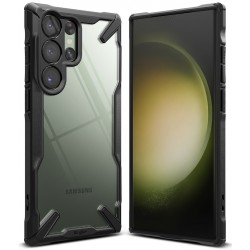 Θήκη Σιλικόνης Ringke Fusion X case armored cover with frame for Samsung Galaxy S23 Ultra (FX694E55)  Black