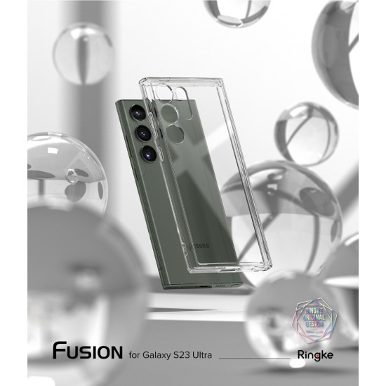 Θήκη Σιλικόνης Ringke Fusion TPU case with frame for Samsung Galaxy S23 Ultra Clear (F693E52) Θήκη Σιλικόνης Ringke Fusion TPU case with frame for Samsung Galaxy S23 Ultra Clear (F693E52)